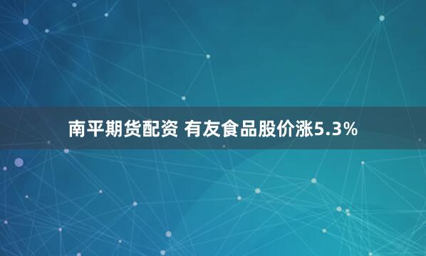 南平期货配资 有友食品股价涨5.3%